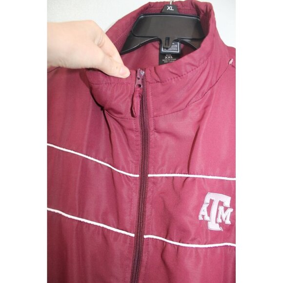 Texas A&M Aggies Colosseum Athletics Wind Jacket Mens XXL Red Full Zip Sporty - Picture 5 of 11